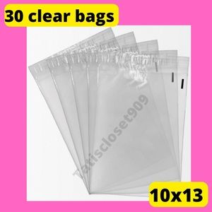 30 10x13 clear storage self seal  bags